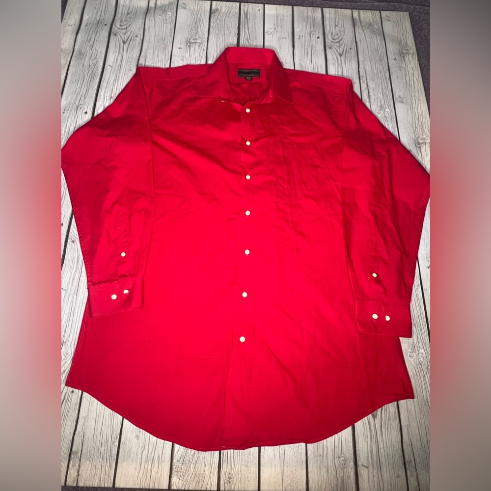 ALEXANDER JULIAN Cherry Red men’s dress shirt